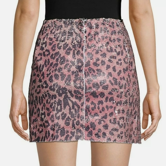 $128 Free People Womens Pink Cheetah Print Skinny - Picture 3 of 3